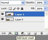 Add mask to layer in Adobe Photoshop